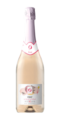 [7013750001A9010] Vina'0° Alcoholvrije Rosé bruisend 75 cl - " - BIO